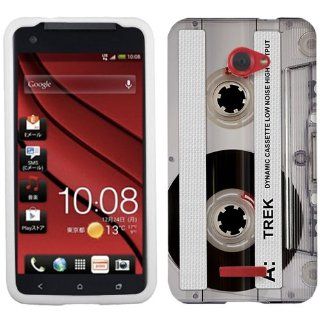 HTC DROID DNA Retro Clear Cassette Tape Clear Phone Case Cover: Cell Phones & Accessories