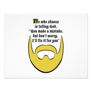 blonde beard personalized invitation