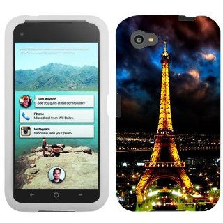 HTC First Night Time Paris Eiffel Tower Hard Case Phone Cover Cell Phones & Accessories