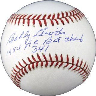 Bobby Avila Signed Autographed AL Baseball Inscribed 1954 AL Bat Champ 341: Sports Collectibles