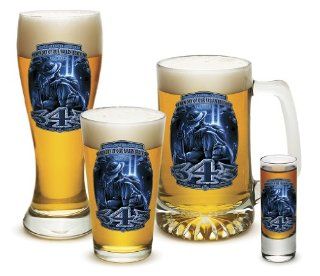 Firefighter 343 Fallen Brothers   Glassware (Set of 2): Sports & Outdoors