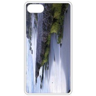 Beach Image White Apple Iphone 5 Cell Phone Case   Cover: Cell Phones & Accessories