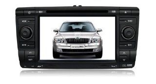 Eagle for 2008 2012 Skoda Octavia Car GPS Navigation DVD Player Audio Video System with Radio (AM/FM), Bluetooth Hands Free, USB, AUX Input, (free Map), Plug & Play Installation  In Dash Vehicle Gps Units  GPS & Navigation