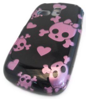 Samsung R355c Pink Baby Skulls Design Hard Case Cover Skin Protector NET 10 Straight Talk: Cell Phones & Accessories