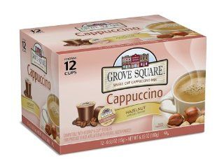 Grove Square Cappuccino, Hazelnut, 12 Count Single Serve Cup for Keurig K Cup Brewers (Pack of 3) : Coffee Brewing Machine Cups : Grocery & Gourmet Food