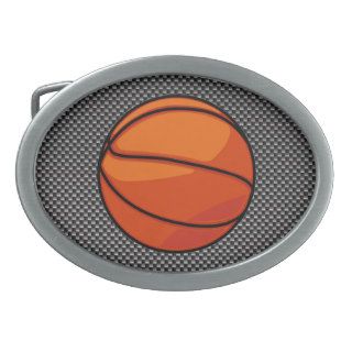 Carbon Fiber look Basketball Oval Belt Buckles
