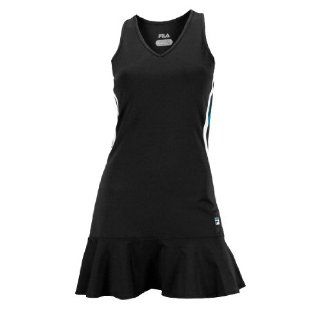 Fila Tennis Women's Center Court Dress, Medium, Black : Sports & Outdoors