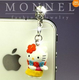 Ip358 Luxury Hello Kitty Angel 3d Charm Anti Dust Plug Cover for Iphone 4 4s: Cell Phones & Accessories