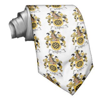 Muller Family Crest Custom Tie