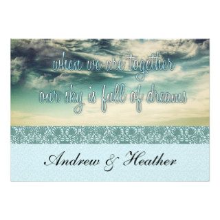 Sky Full of Dreams Wedding Invitation