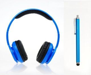 (Blue) HSINI Wireless Bluetooth Stereo Headset Headphone Earphone + HSINI Touch Screen Stylus Pen for Apple iphones, iPads, Samsung Galaxy Note, HTC, Sony Xperia Smartphones: Cell Phones & Accessories