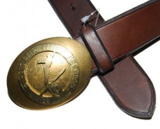 Polo Ralph Lauren Mens Brown Vintage Leather Belt Brass Ski Olympic 40 at  Mens Clothing store Apparel Belts