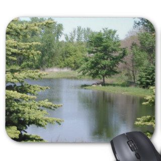 Pine Tree Pond Mousepads