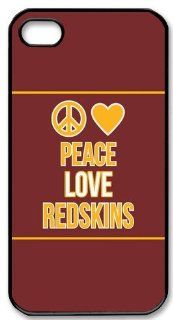 Washington Redskins Iphone 4/4s Case Peace Love Redskins Iphone 4/4s Cases Cover: Cell Phones & Accessories