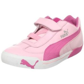 PUMA Speed Cat 2.9 Lo Hook And Loop Fashion Sneaker (Toddler/Little Kid),Almond Blossom Pink/Shocking Pink,5 M US Toddler Shoes