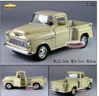 Brand New 1:32 Chevrolet 1955 Pickup Alloy Diecast Model Car Milky White Toy Colletion B 378: Toys & Games