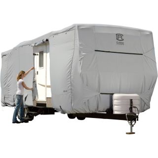 Classic Accessories Permapro Premium Travel Trailer Cover — Gray, Fits up to 20-Ft. Trailers  RV   Camper Covers