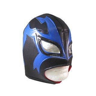 SHOCKER Lucha Libre Wrestling Mask (pro fit) Costume Wear   Black/Blue: Sports & Outdoors