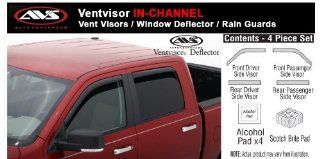 05   12 Toyota Tacoma Crew IN CHANNEL Rain Guards Visors Window Deflectors AVS: Automotive