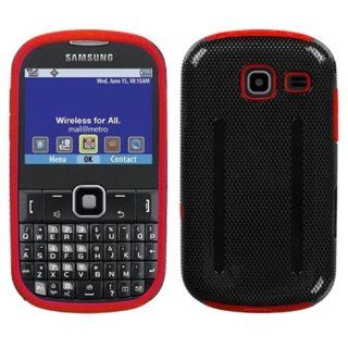 MYBAT KSAMR380HPCFUOC001NP Fusion Premium Durable Protective Case for Samsung Freeform III/Comment R380   1 Pack   Retail Packaging   Red: Cell Phones & Accessories
