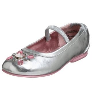 Hello Kitty Toddler 9T381 Flat, Silver, 5.5 M US Toddler Shoes