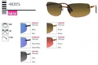 Revo 4015 Sunglasses(Color Code=807/9V   Grey Frame,Grey Polarized Lens,Frame Size=62 16 130): Clothing