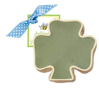 Traverse Bay Confections Hand Decorated Shamrock Cookie, 3 Ounce Individually Wrapped Cookies (Pack of 4) : Cookies Gourmet : Grocery & Gourmet Food