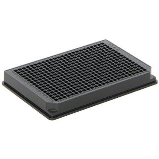 Nunc Polystyrene Black 384 Well CVG Cell Culture Optical Bottom Plates without Lid, Sterile (Case of 10) Science Lab Well Plates