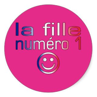 La Fille Numéro 1   Number 1 Daughter in French Sticker