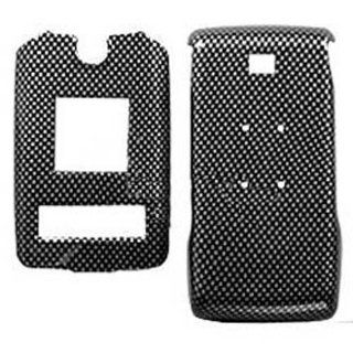 Hard Plastic Snap on Cover Fits LG AX380 UX380 Wave Carbon Fiber Alltel: Cell Phones & Accessories