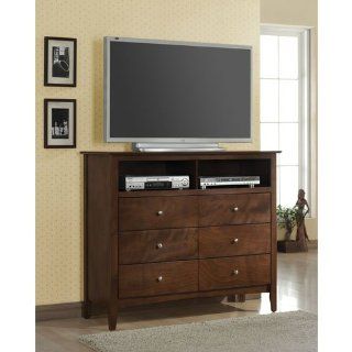 Wildon Home 201156 Greenville Media Chest in Walnut   Home Entertainment Centers