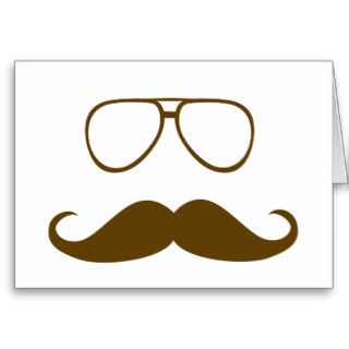 Mustache and Glasses Cards