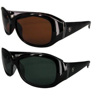 Lady Sunglasses   Crystal Black Frame/Green Lens 411942