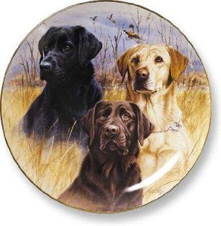 Wild Wings Sporting Dog Plates   Great Hunting Dogs II Labs : Commemorative Plates : Patio, Lawn & Garden