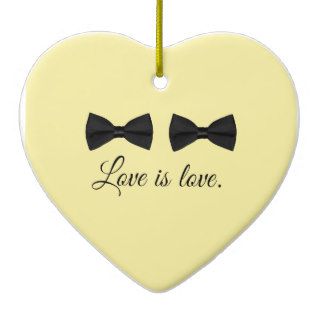 BOW TIE LOVE  .png Christmas Tree Ornament
