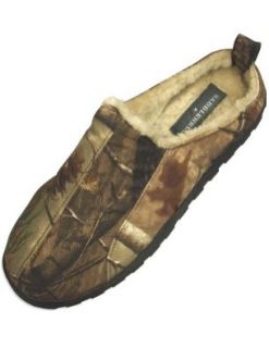 Realtree   Mens Saddlebred Camouflage Slipper, Khaki, Brown 31401 Medium Mens Camo Slippers Shoes