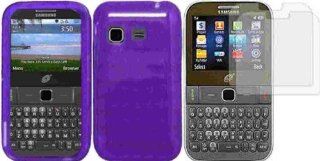 For Samsung S390G TPU Cover Case Dark Purple + LCD Screen Protector Accessory: Cell Phones & Accessories