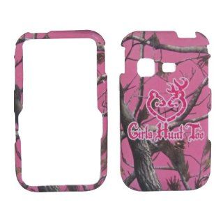 Camoflague Girls Hunt Too Straight Talk Net 10 Tracfone Samsung S390g Sgh s390g Freeform M Protector Hard Plastic Rubberized Phone Accessory Case Cover: Cell Phones & Accessories