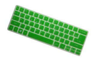 CaseBuy(TM) Semi Green Backlit Ultra Thin Silicone Gel Keyboard Cover Protector Skin for 13.3 Inch Acer Aspire Touchscreen Ultrabook S7 391, S7 392 series, such as S7 391 6822, S7 392 6402, S7 392 6832, S7 392 6411, S7 392 9890, S7 392 9460 US Layout(if yo