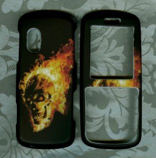 Fire Skul Samsung T401G Straight Talk Phone Hard case: Cell Phones & Accessories