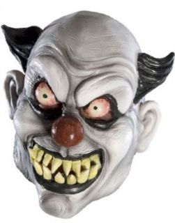 New Adult's Psycho Scary Evil Clown Vinyl Costume Mask Clothing
