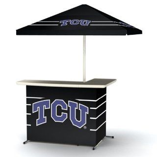 NCAA TCU Texas Christian Horned Frogs Portable Travel L Shape Umbrella Basic Bar : Sports Fan Furniture : Sports & Outdoors