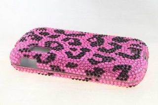 Samsung Stratosphere i405 Full Diamond Hard Case Cover for Hot Pink Leopard: Cell Phones & Accessories