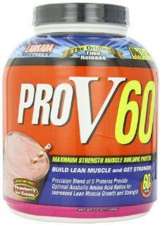 Labrada Nutrition Lean Body Pro V 60 Multi Purpose Protein Blend, Strawberry Ice Cream, 3.5 Pound Tub: Health & Personal Care