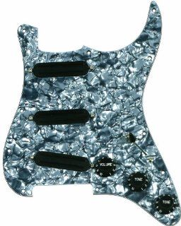 Mighty Mite MM402BP  Retrofit Strat SSS Pickguard Assembly with Mighty Mite Pickups: Musical Instruments