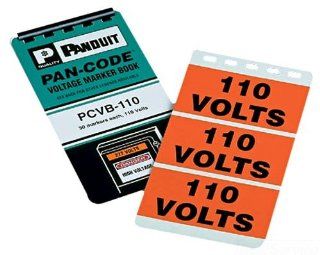 Panduit PSSB 13 Vinyl Danger High Voltage Safety Sign Book, White/Red/Black: Home Improvement