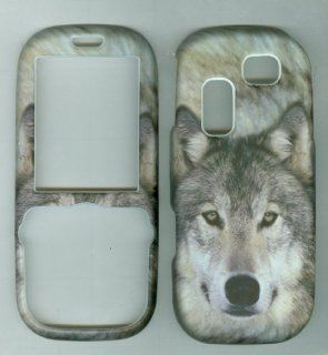 Cute Grey Wolf T404g Hard Faceplate Cover Phone Case for Samsung Gravity 2 T469 Sgh t404g: Cell Phones & Accessories