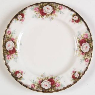 Royal Albert Celebration Salad Plate, Fine China Dinnerware   Montrose Shape,Whi