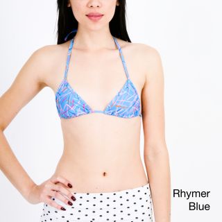 American Apparel American Apparel Womens Triangle Halter Bikini Top Blue Size XS (2 : 3)