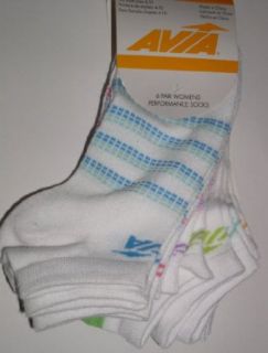 Avia 6 Pair Womens Performance Socks, Fits Shoe Size 4 10 at  Womens Clothing store